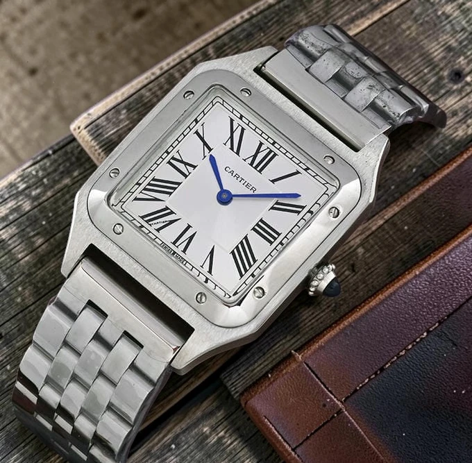 Cartier Santos Dumont Ladies Watch Photoroom