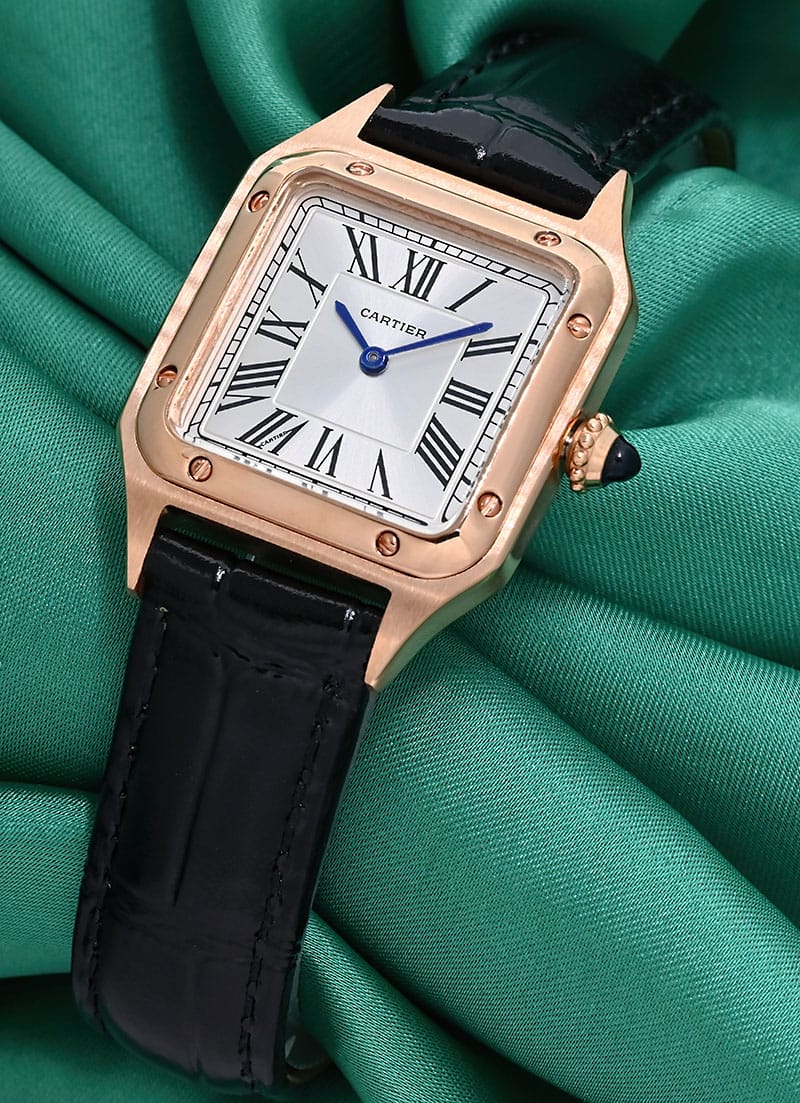 Cartier Santos Dumont Rose Gold Ladies Watch