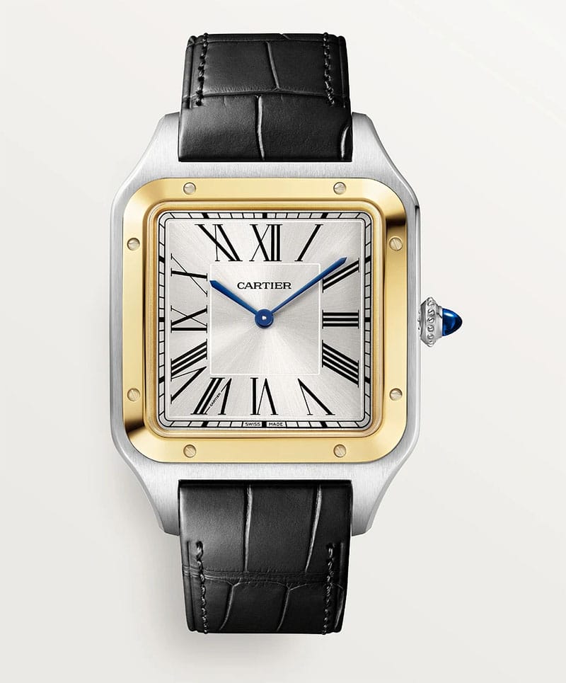 Cartier Santos Dumont Two Tone Ladies Watch