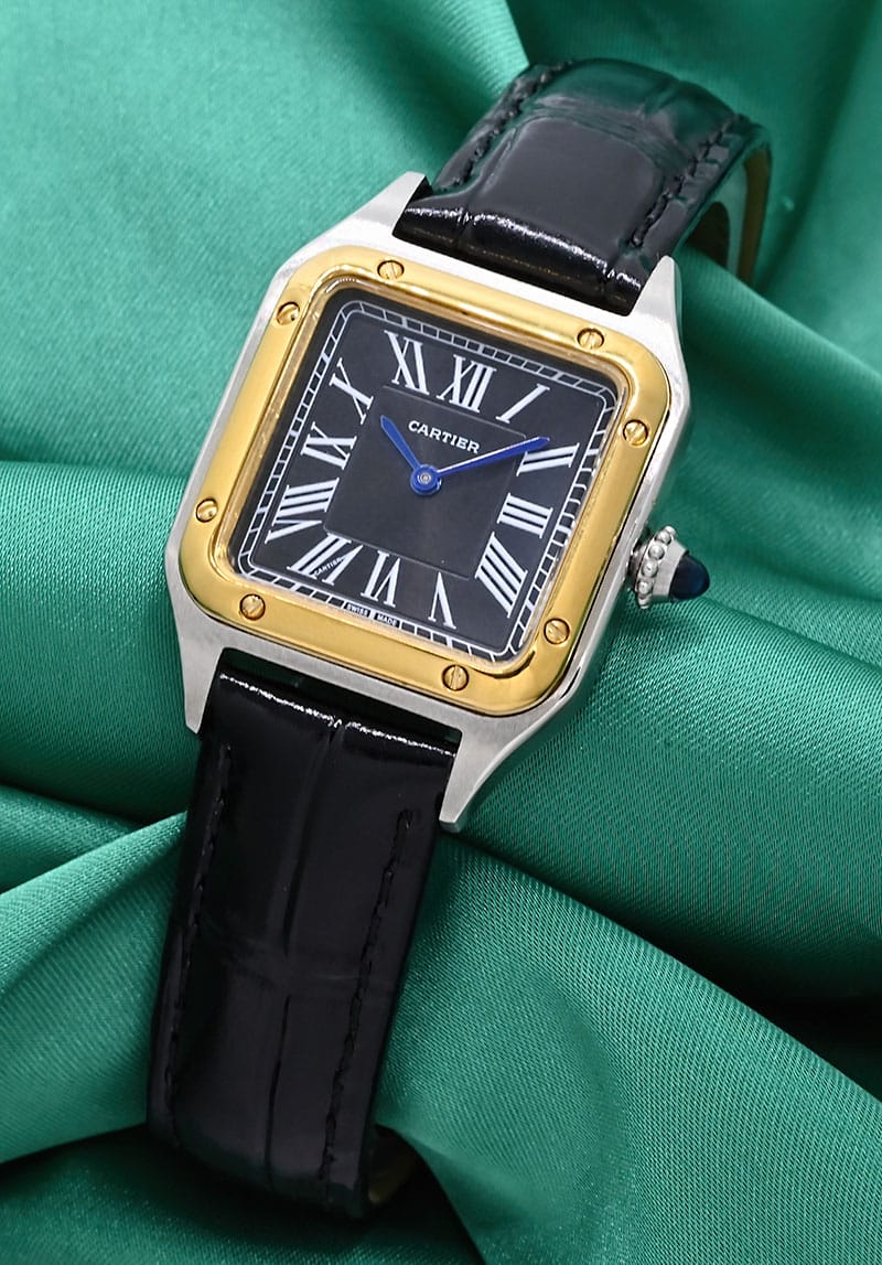 Cartier Santos Dumont Two Tone Ladies Watch 3