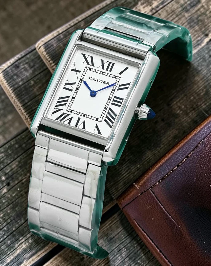 Cartier Tank Must Stainless Steel 27mm Ladies Watch Photoroom