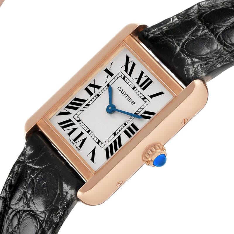 Cartier Tank Solo Rose Gold Steel Ladies Watch