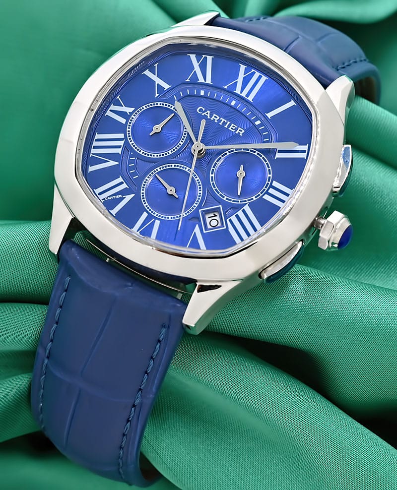 Drive De Cartier Blue Watch 3