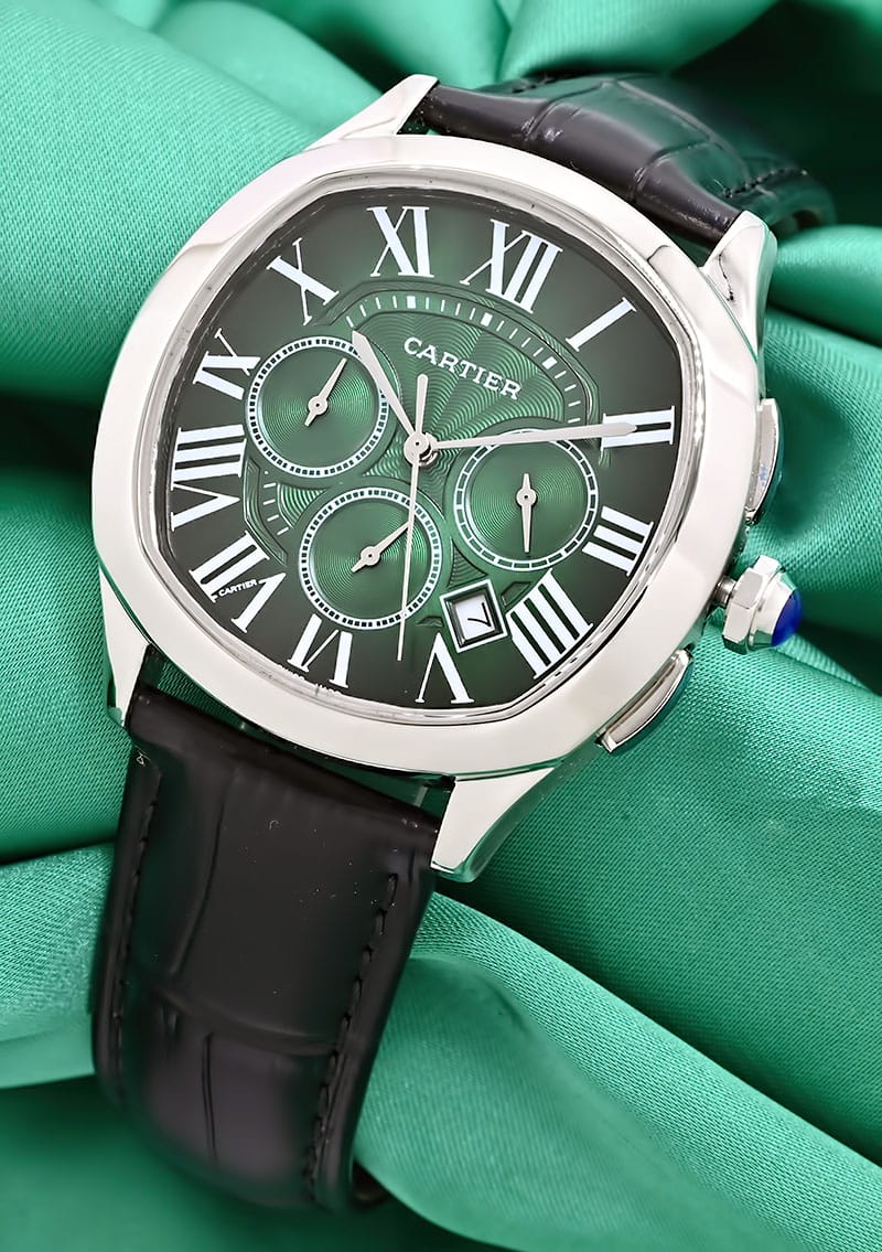 Drive De Cartier Green Dial Watch