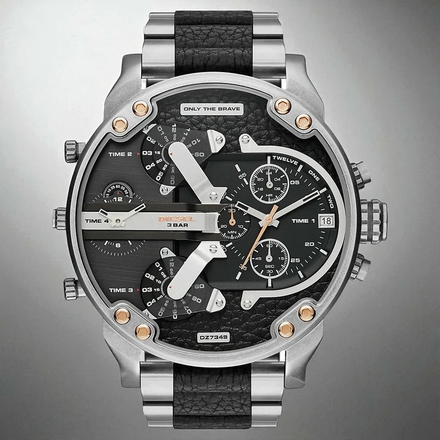 1 Diesel Mens Mr Daddy Steel Leather Chronograph Watch P9040 9938 Image Pakistan 1765831155 88dd4ff9