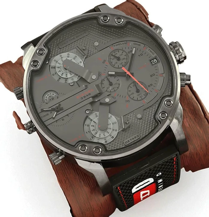 Diesel Men S Mr Daddy Dz7423 Black Grey Chronograph Analog Watch Pakistan 1765831167 Ae1e24e7