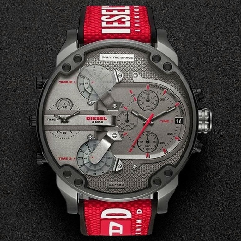 Diesel Men S Mr Daddy Dz7423 Red Grey Chronograph Analog Watch Pakistan 1765831167 09c0dce2