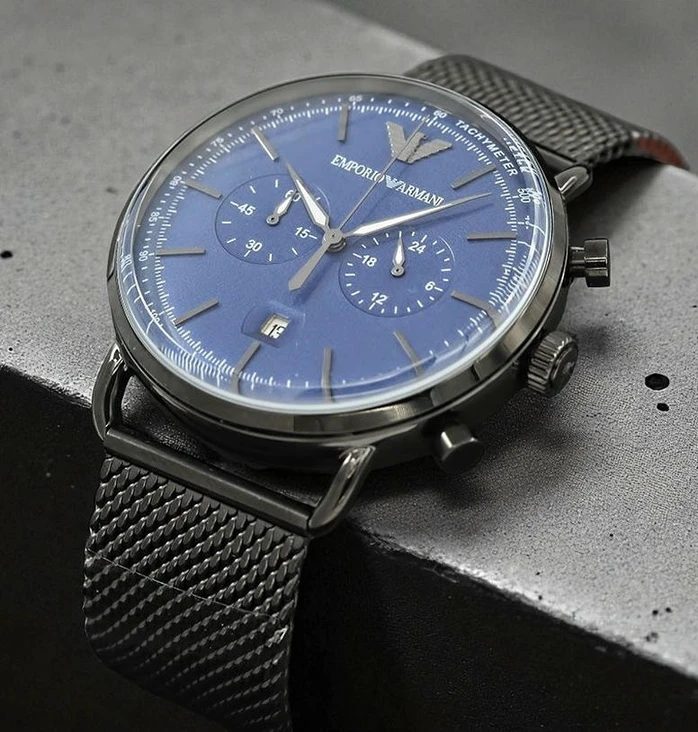 Emporio Armani Aviator Blue Dial Watch Pakistan