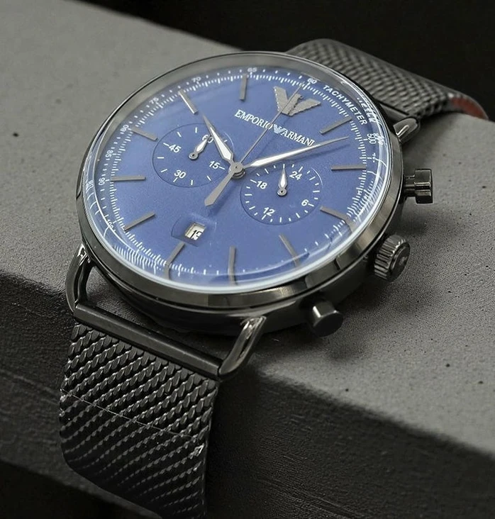 Emporio Armani Aviator Blue Dial Watch Pakistan 1765831184 Be43d765