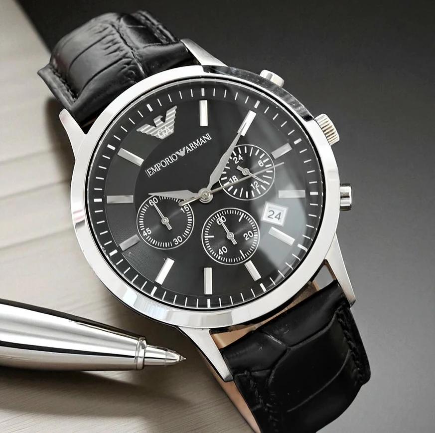 Emporio Armani Black Dial Chronograph Mens Watch Pakistan 1765831175 60ef91ef