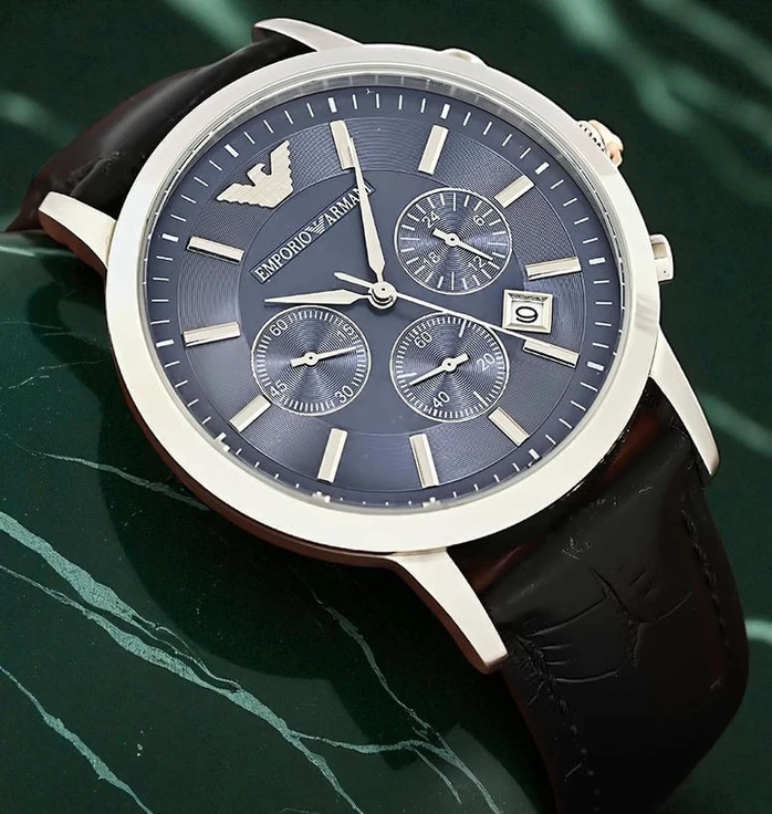 Emporio Armani Blue Dial Men Wrist Watch 2 Pakistan 1765831185 B78fd261