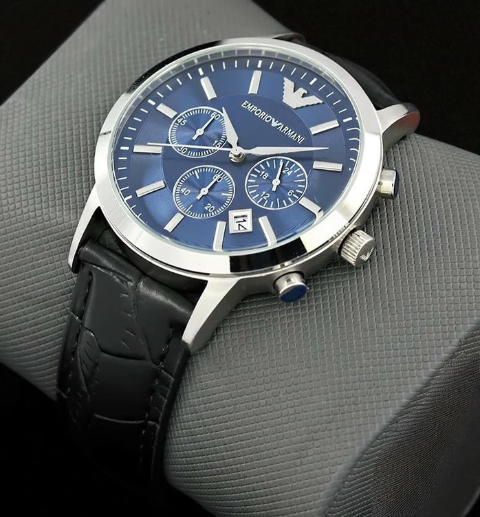 Emporio Armani Blue Dial Men Wrist Watch 425 Pakistan 1765831186 214d146d