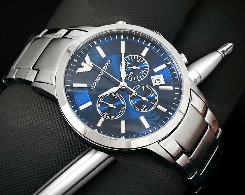 Emporio Armani Blue Dial Men Wrist Watch Pakistan 1765831186 9381e07f