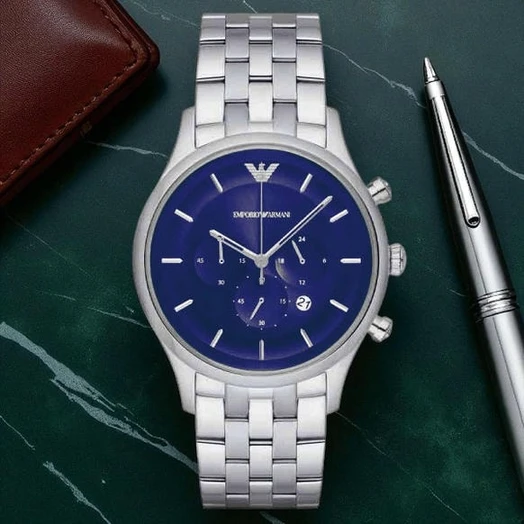 Emporio Armani Men S Chronograph Blue Dial 43mm Watch Pakistan 1765831194 F0bc43b4