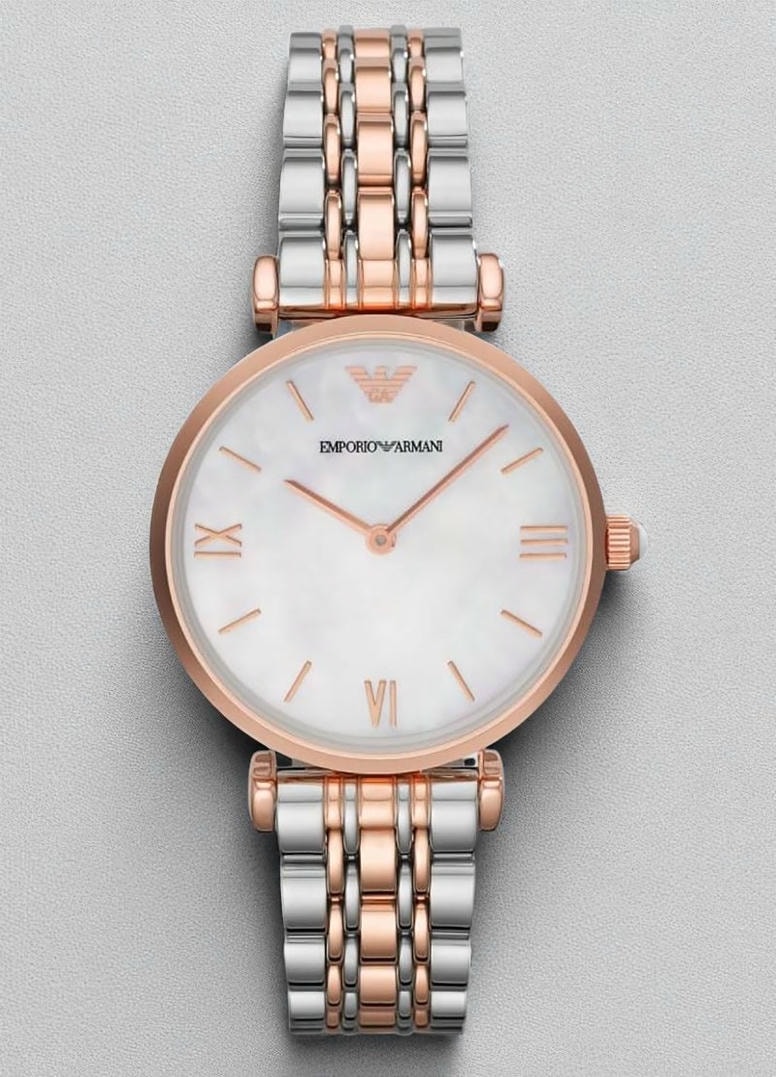 Emporio Armani Retro Round Analog Mother Of Pearl Dial Ladies Watch Ar1683 Pakistan 1765831198 797bedd9