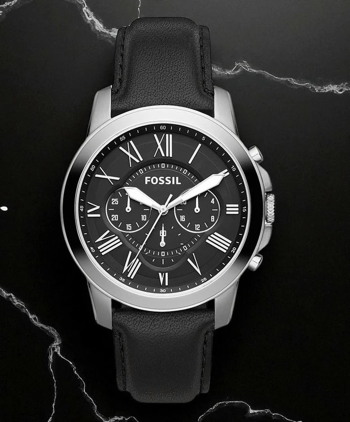 Fossil Grant Chronograph Black Leather Watch7045 Pakistan 1765831220 96a23cfa