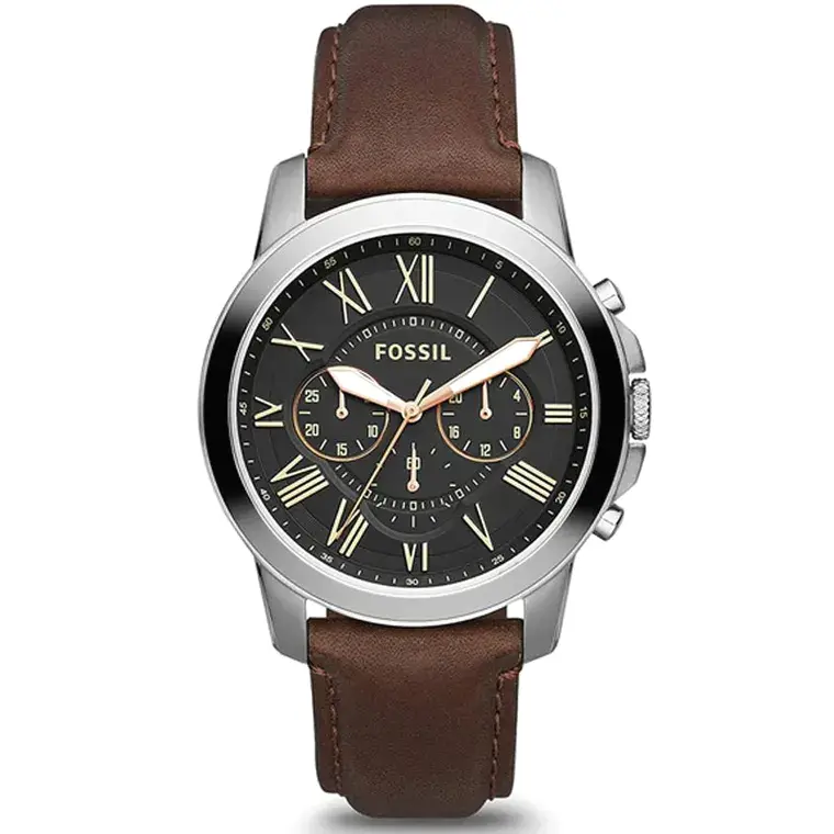 Fossil Grant Chronograph Brown Leather Watch Fs4813 2026