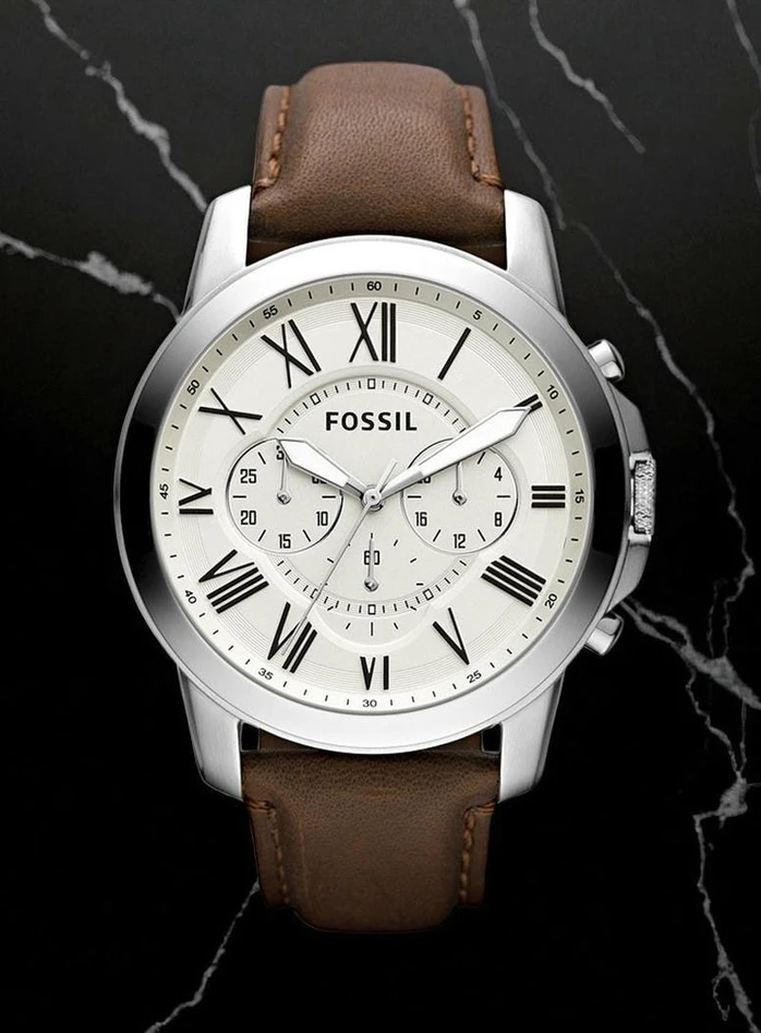 Fossil Grant Chronograph Brown Leather Watch7040 Pakistan 1765831221 7e095363