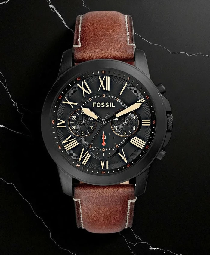 Fossil Grant Chronograph Luggage Leather Watch7090 Pakistan 1765831221 0e9585c3