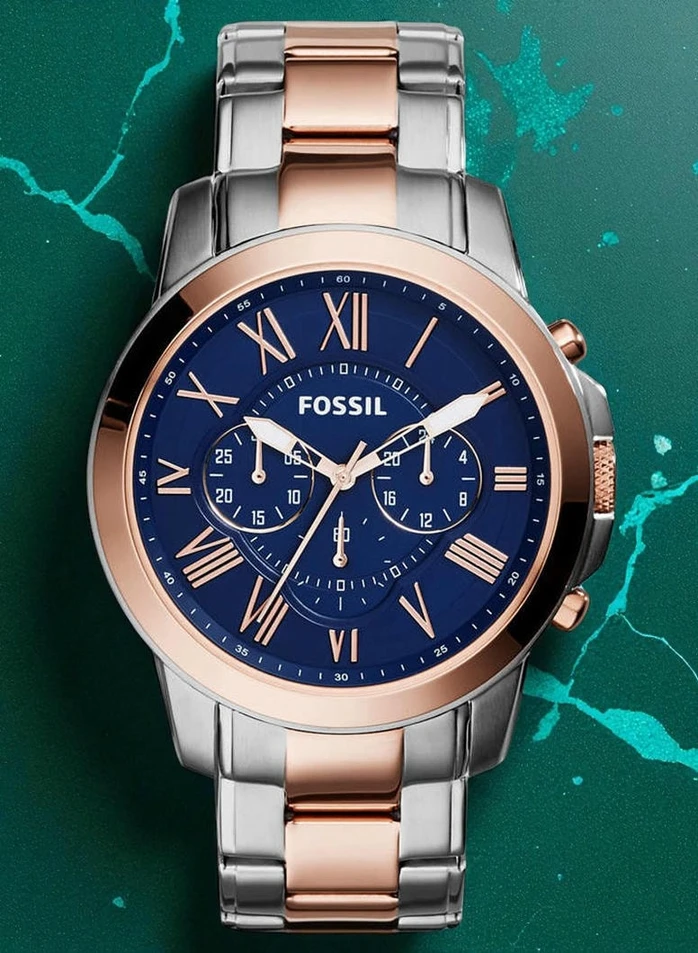 Fossil Two Tone Fossil Grant Chronograph Stainless Steel Watch Fs5024 Pakistan 1765831224 Ee6b0d5c