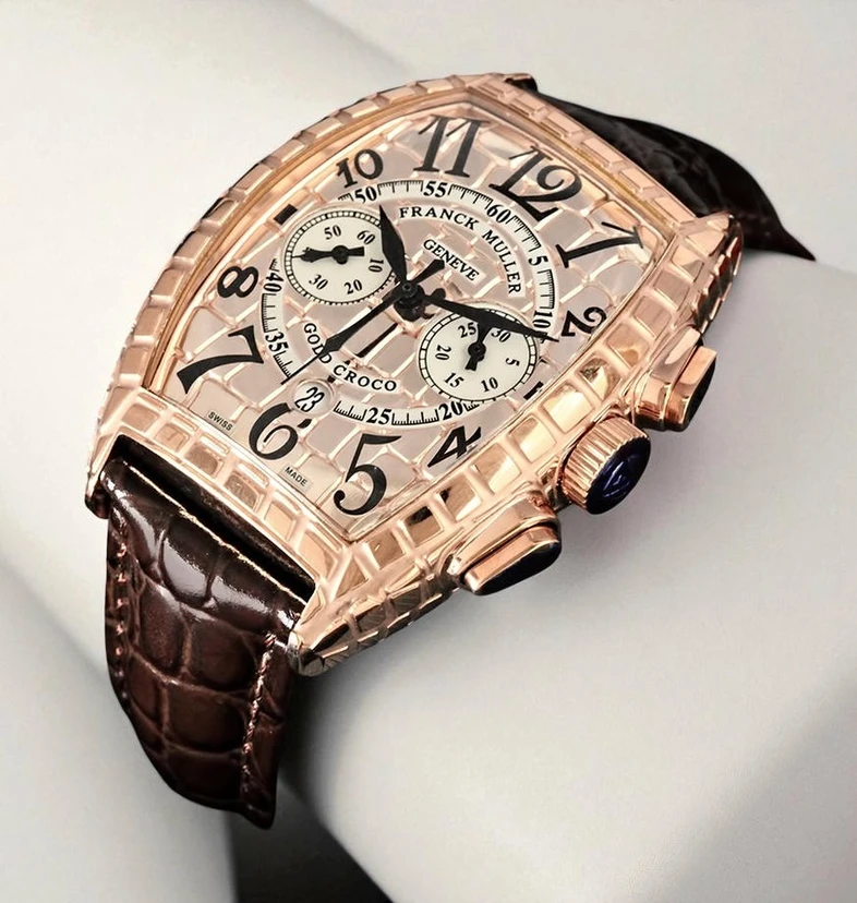 Franck Muller Gold Croco Watch Pakistan 1765831236 9c8d15d9