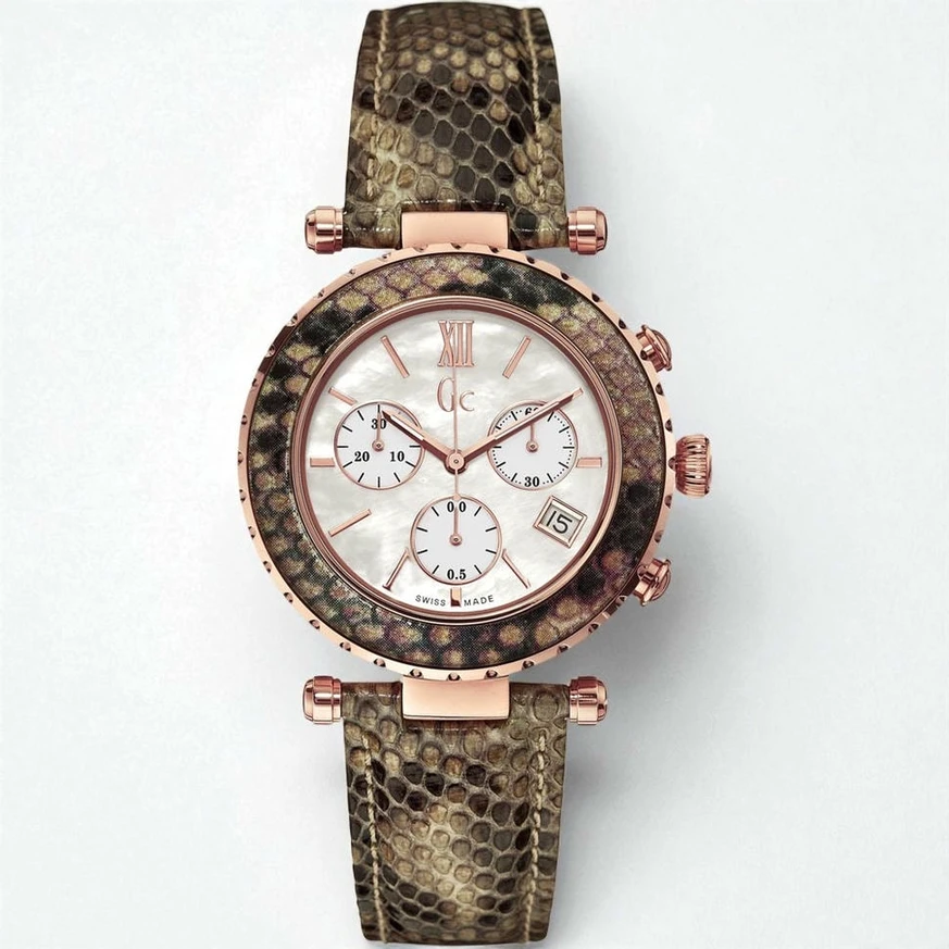 Gc Ladies Diver Chic Python Chronograph Watch 1 1 Pakistan