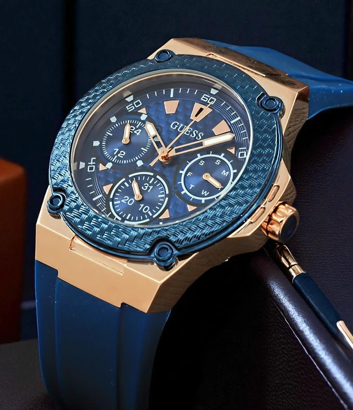 Guess Legacy Blue Dial Blue Silicone Ladies Watch Pakistan