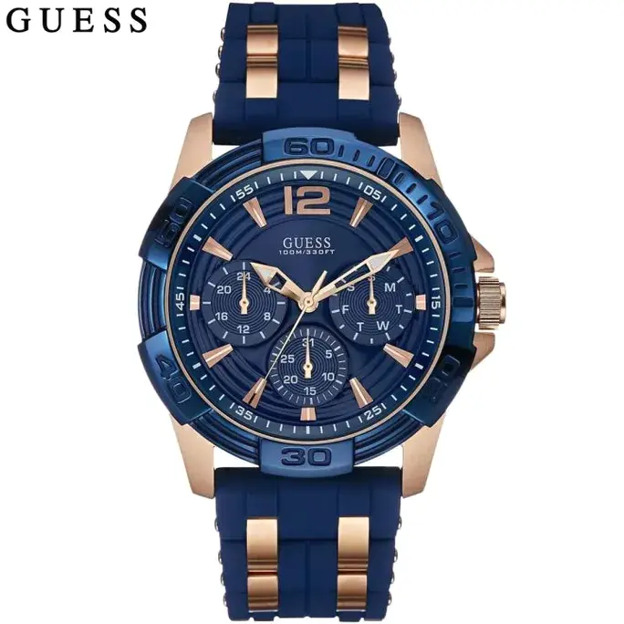 Guess Oasis Blue Silicone Strap Blue Dial Quartz Watch 2026 1783796597 373f7858