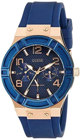 Guess Rigor Blue Dial Blue Silicone Strap Mens Watch 2026