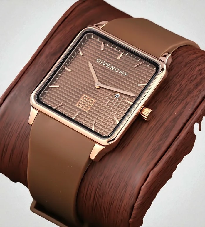 Givenchy Brown Square Ultra Slim Watch Pakistan 1765831261 6693a6a2