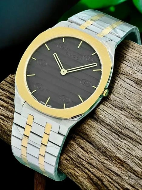 Gucci 25h 38mm Two Tone Black Dial Watch Photoroom 1780998171 8d4934e2