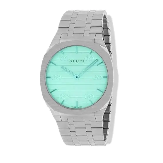 Gucci 25h Silver Stainless Steel Blue Dial Quartz 1783796599 C00c411a