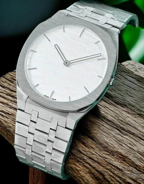 Gucci 25h White Dial Watch 38mm Photoroom 1780998173 Da66994f
