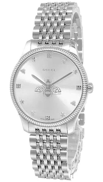 Gucci G Timeless Silver Stainless Steel Silver Dial Quartz