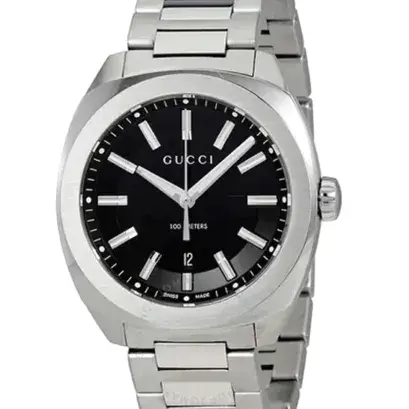Gucci Gg2570 Silver Stainless Steel Black Dial Quartz Watch 2026 1783796601 770f1418