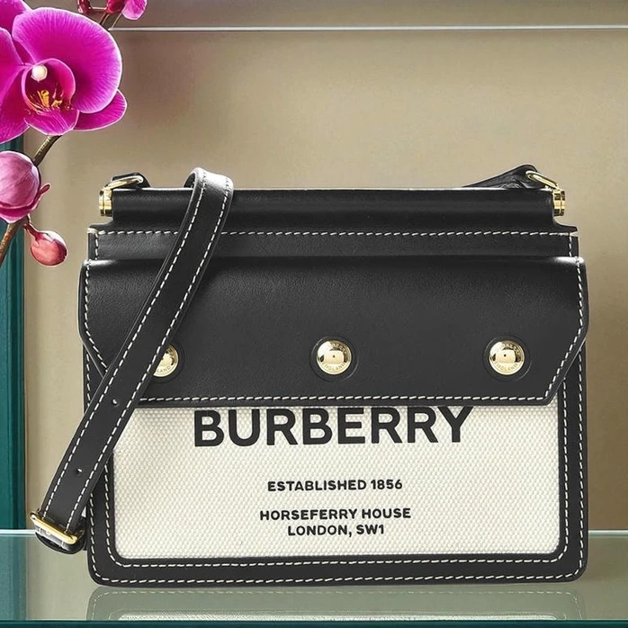 Burberry Mini Horseferry Print Title Bag With Pocket Detail Handbag731 Pakistan
