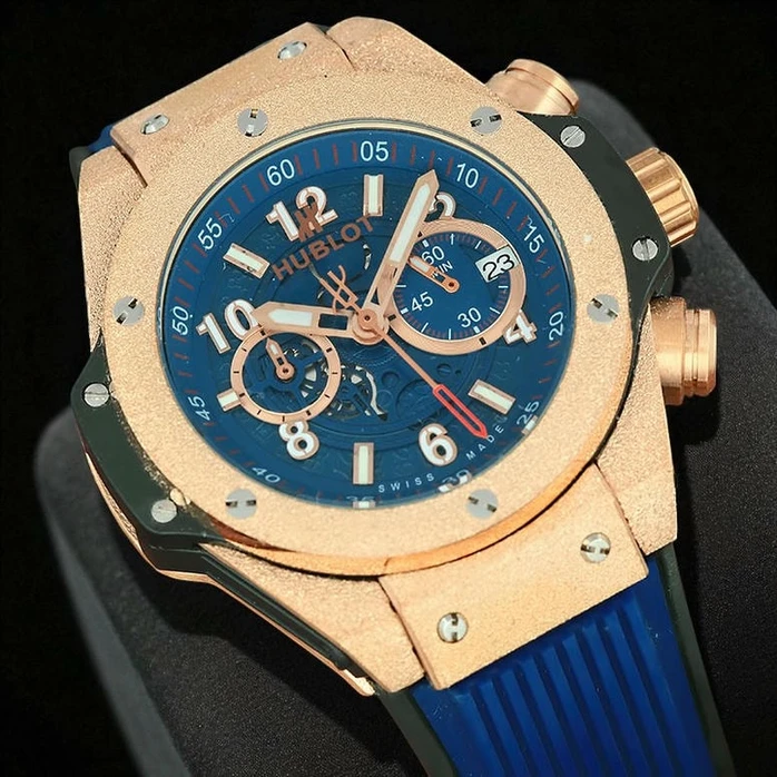 Hublot Big Bang Unico King Gold Blue Watch 16895 Pakistan 1765831372 C5e5c732