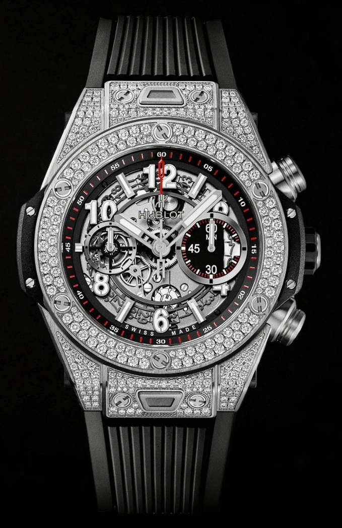 Hublot Big Bang Unico Titanium Diamonds Pave Watch 13461 Pakistan 1765831374 E64c0014