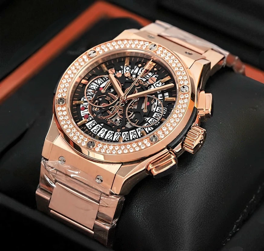 Hublot Classic Fusion Aerofusion Rose Gold Diamond Watch 10942 Pakistan 1765831376 38446e48
