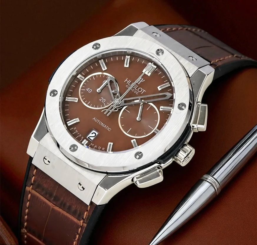 Hublot Classic Fusion Brown Dial Watch 10383 Pakistan 1765831379 D422ecae