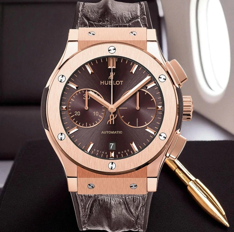 Hublot Classic Fusion Brown Dial Watch Pakistan 1765831379 83be9c96
