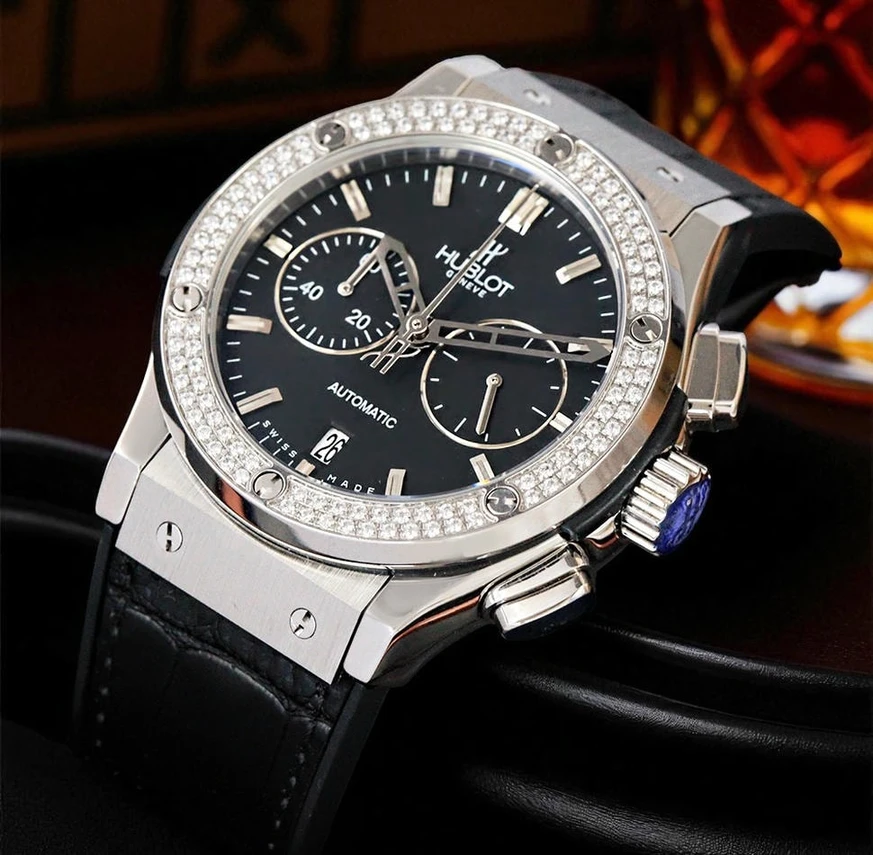 Hublot Classic Fusion Chronograph Diamond Bezel Watch 10924 Pakistan 1765831380 0d0bd11c