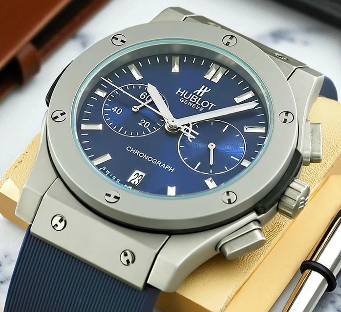 Hublot Classic Fusion Titanium Blue Watch T16131 Pakistan 1765831386 03164e57