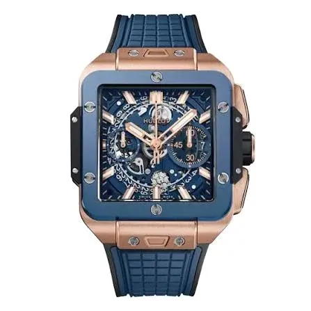 Hublot Square Bang Unico Blue Ceramic 42mm Ceramic Rubber