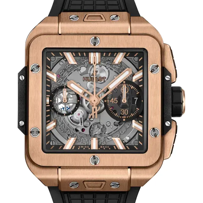 Hublot Square Bang Unico Rose Gold Titanium Chronograph 2026