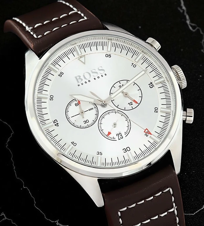 Hugo Boss Champion 44mm Silver Dial Chronograph Watch009 Pakistan 1765831408 C6c49bb4