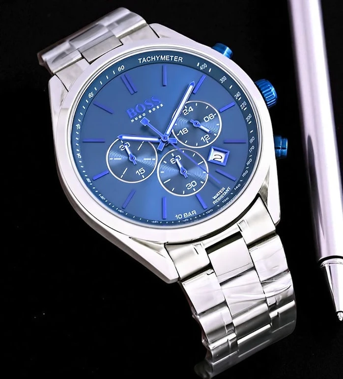 Hugo Boss Men S Chronograph Stainless Steel Blue Dial Watch Pakistan 1765831409 Cf61bcc3