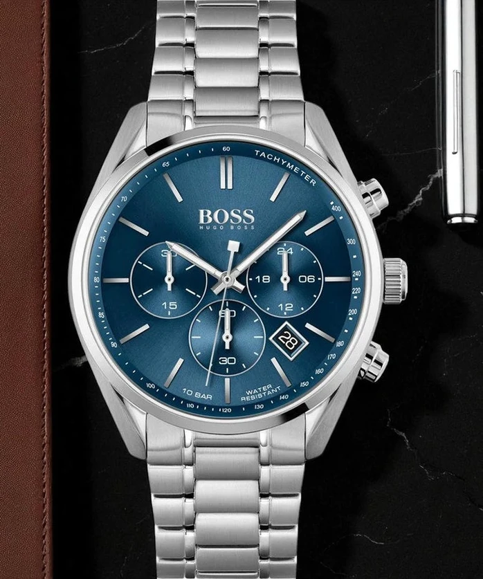 Hugo Boss Mens Chronograph Champion Blue Dial 44mm Watch 1 Pakistan 1765831411 10ca8ebf