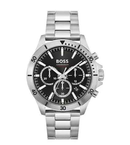 Hugo Boss Silver Stainless Steel Black Dial Chronograph 1783796608 3dbbfb30