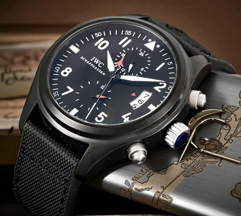 Iwc Mens Pilots Edition Ju Air Chronograph Watch 12786 Pakistan